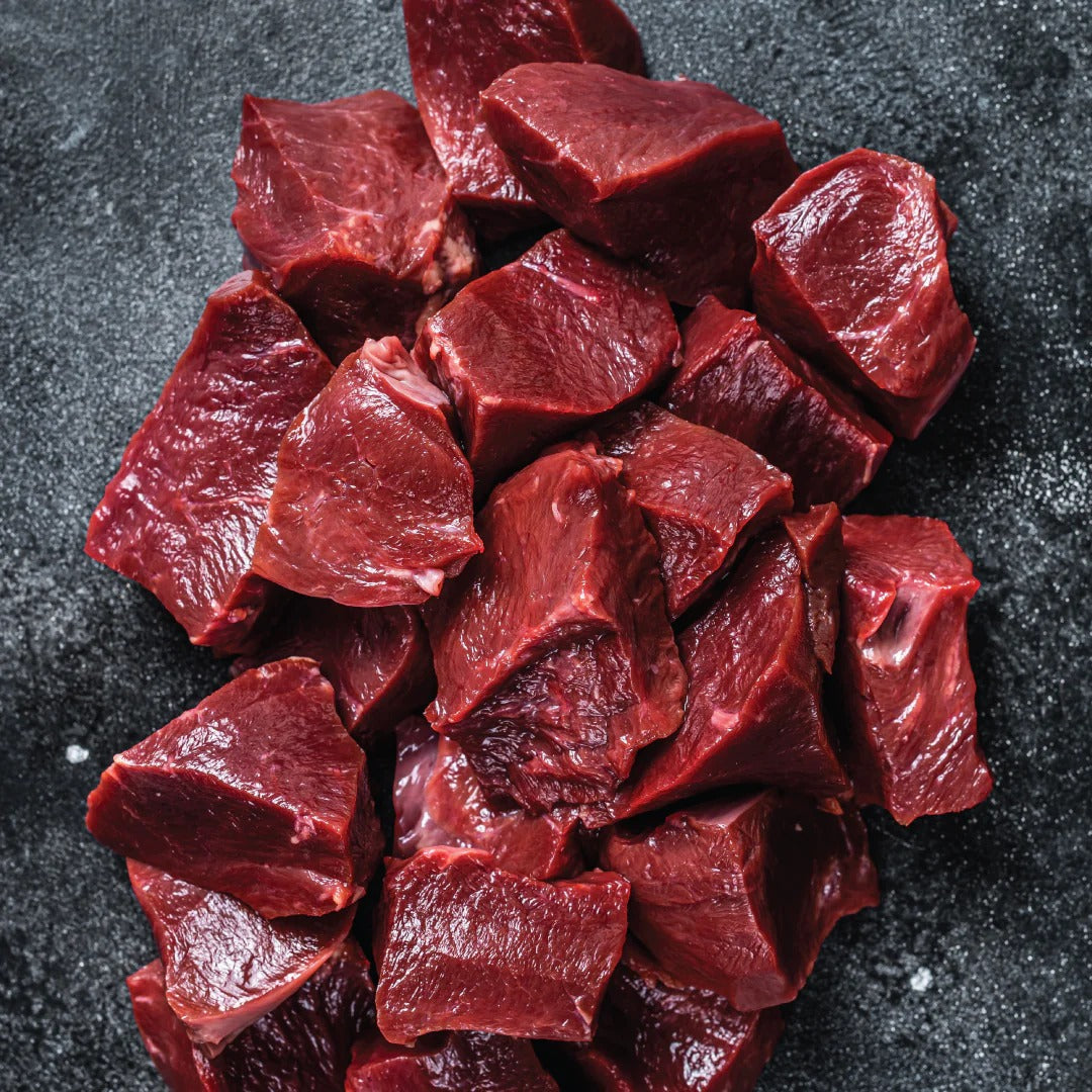 Natural, Grass Fed Lamb, Heart, Trimmed and Cubed