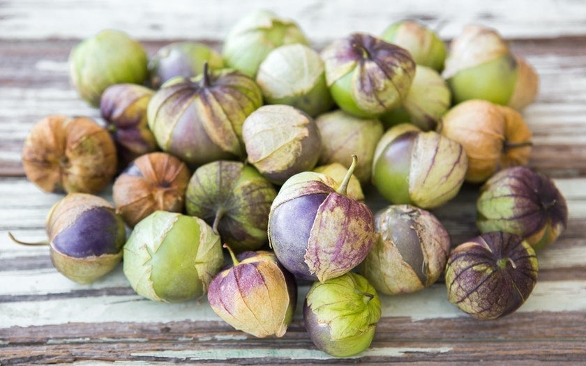 Natural, Non-GMO Produce, Heirloom Tomatillo, (husked green tomatoes)
