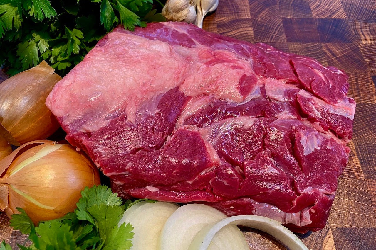 Natural Grass Fed Beef, Boneless Neck Roast