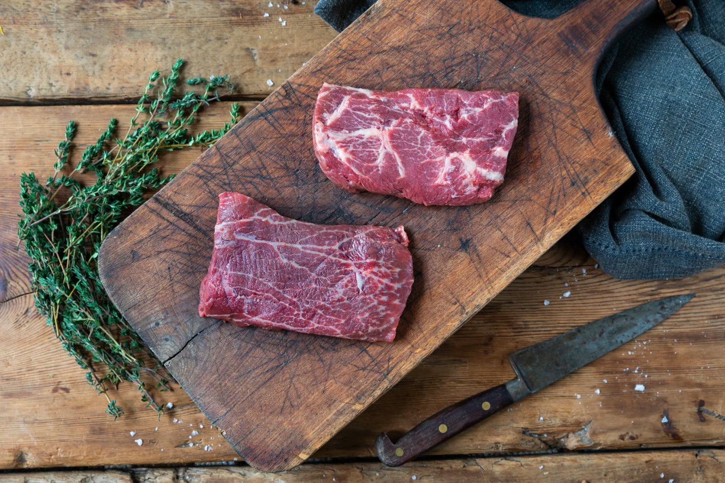 Natural Grass Fed Beef, Flat Iron Steak