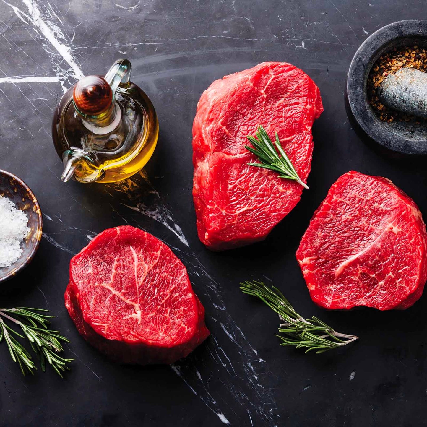 Natural Grass Fed Beef, Petite Tender Filet, (Tender Filet Mignon)