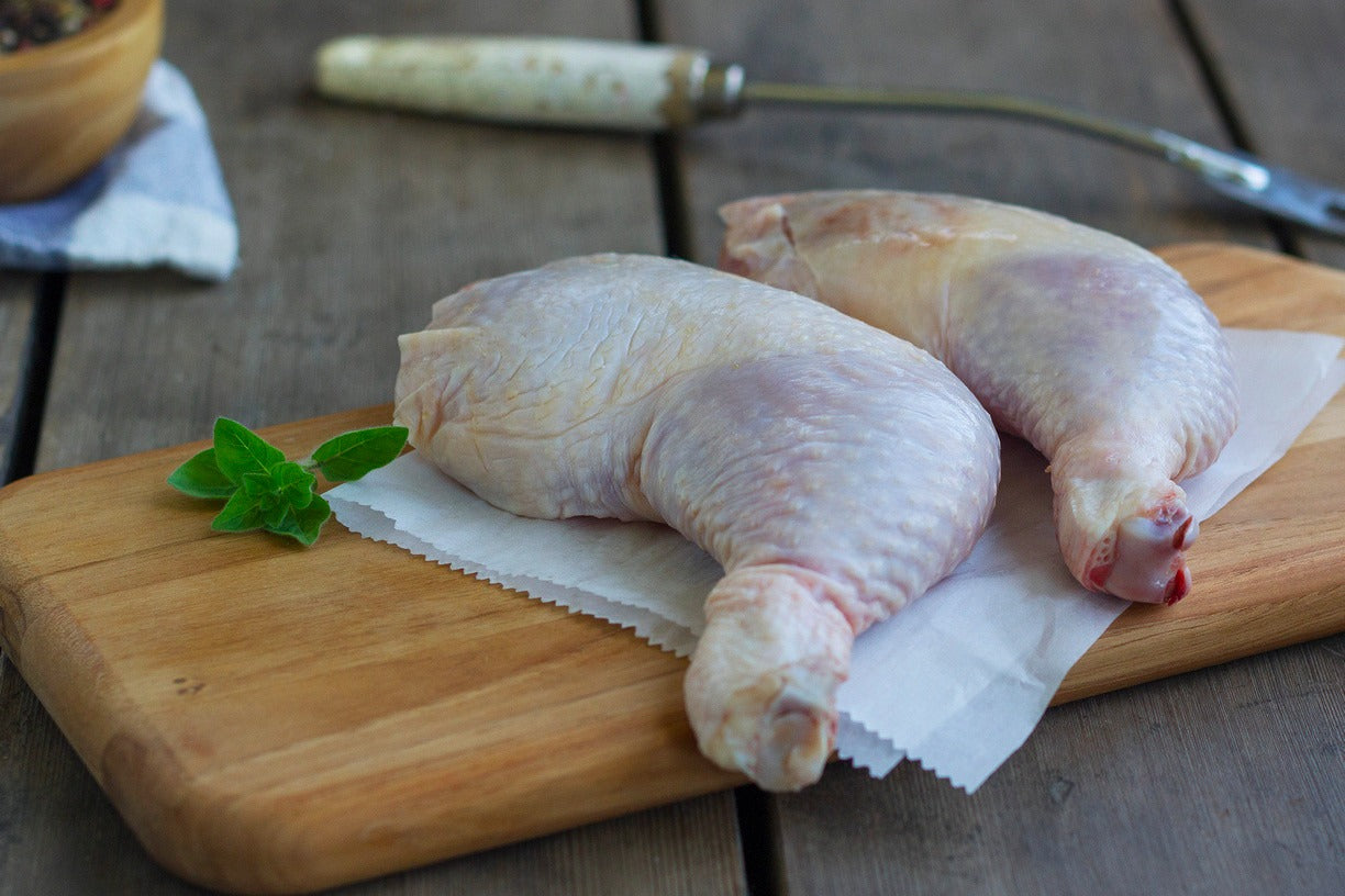 Pastured, Free Range Chicken, Leg and Thigh, (Quarters)