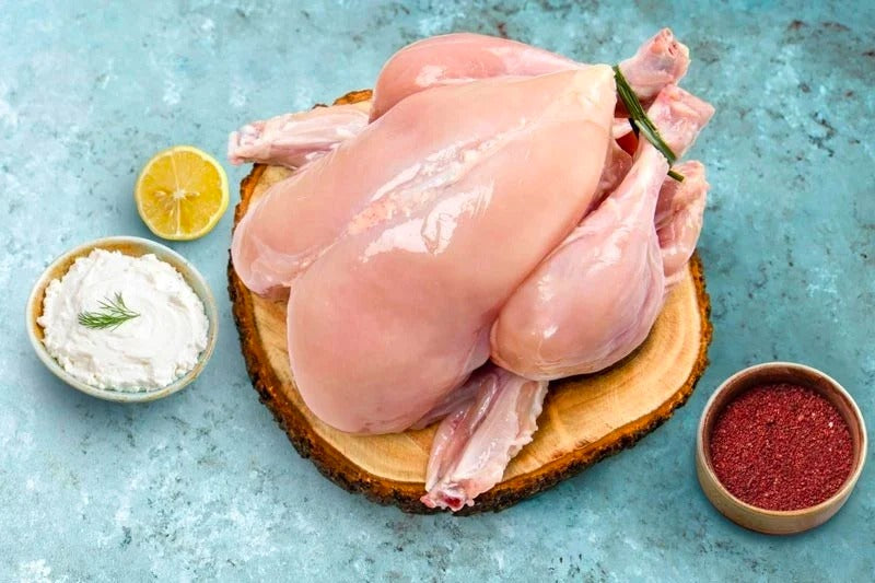 Pastured, Free Range Chicken, Whole Skinless, Bone-in, Priced Per Bird