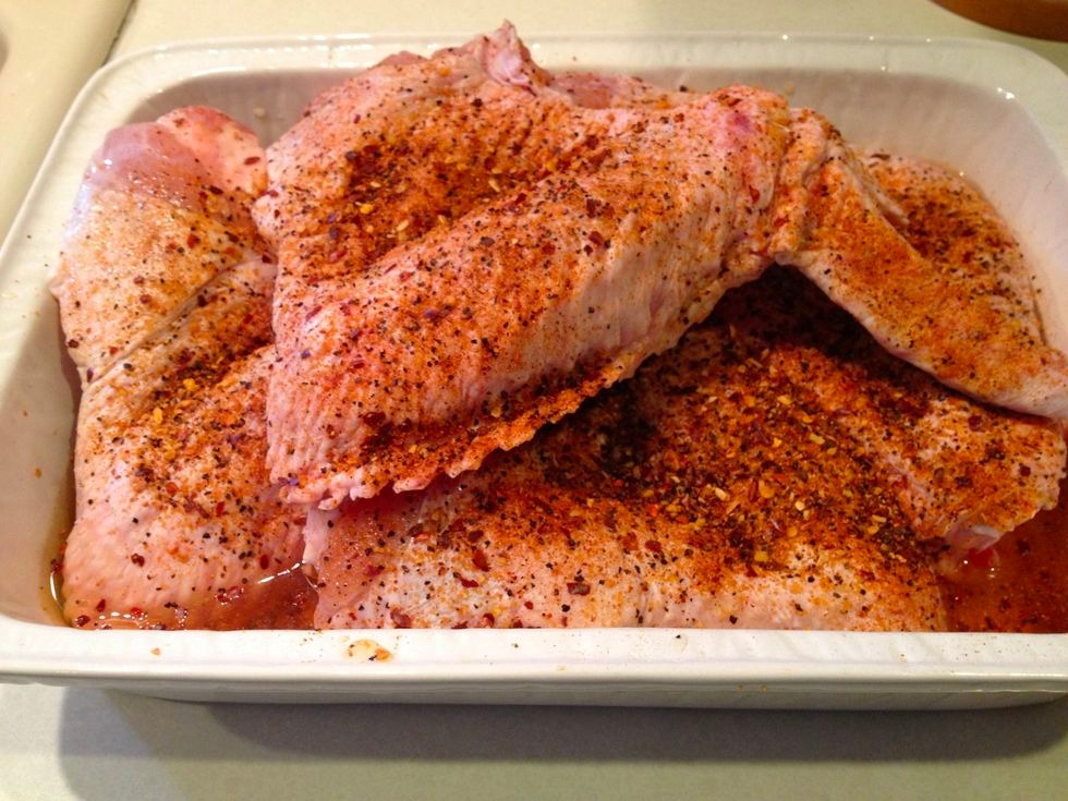 Marinated Turkey Wings / per KG