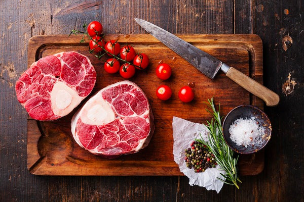 Natural Grass Fed Beef, Cross Cut Shank, Osso Buco