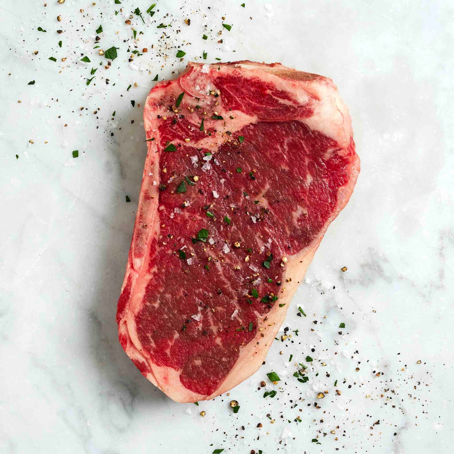 Natural Grass Fed Beef New York Club Steaks (Bone-In)