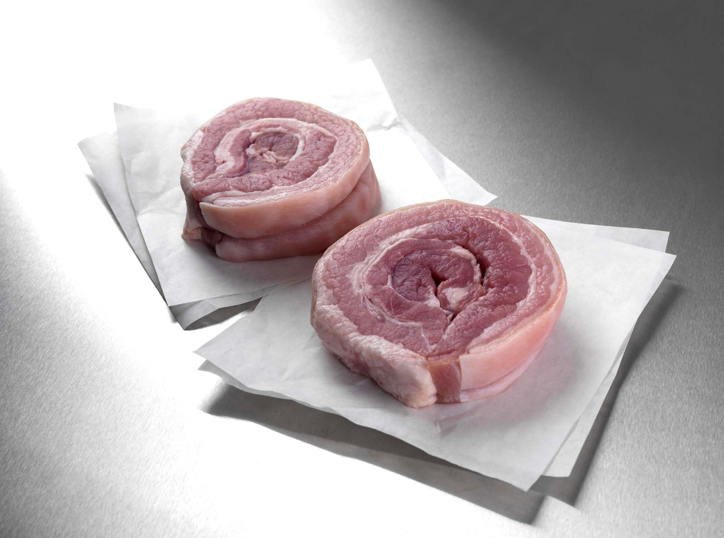 Natural Pastured Pork, Aged Pork Belly Steaks and Cuts