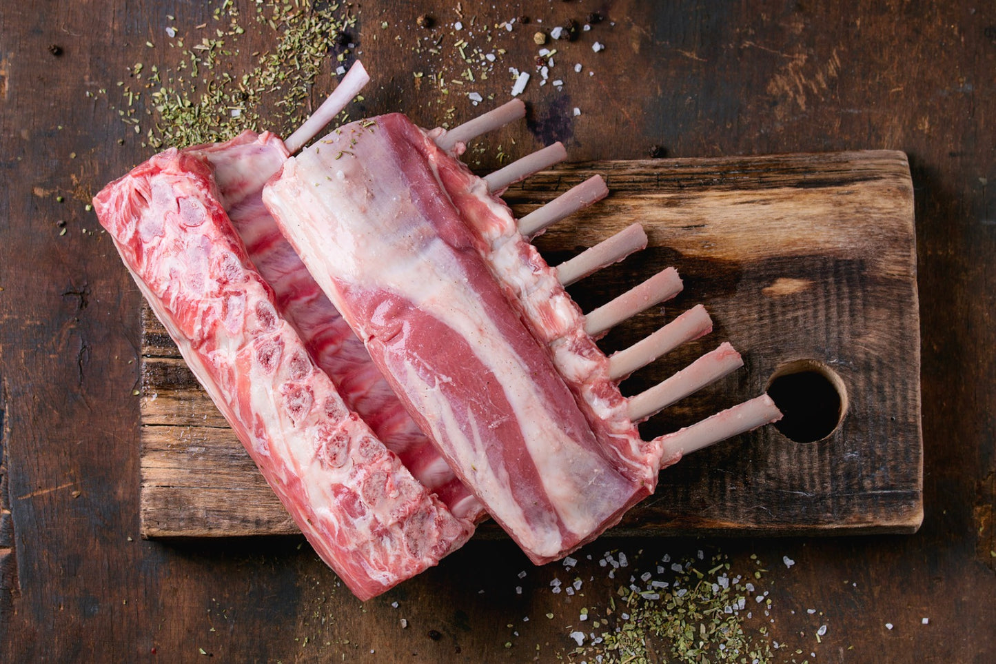 Natural Grass Fed Lamb French Rack / per KG