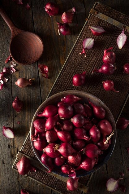 Natural, Non-GMO Produce, Heirloom Red Pearl Onions