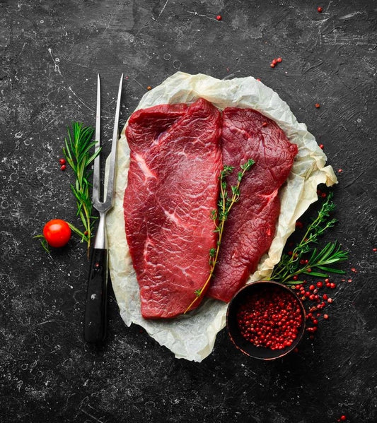 Natural Grass Fed Beef, Thin Sliced Shoulder Steaks