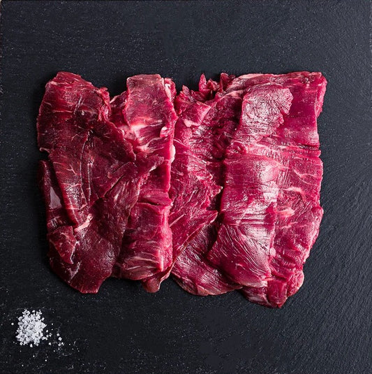 Natural Grass Fed Beef, Thin Sliced Tenderloin Steaks
