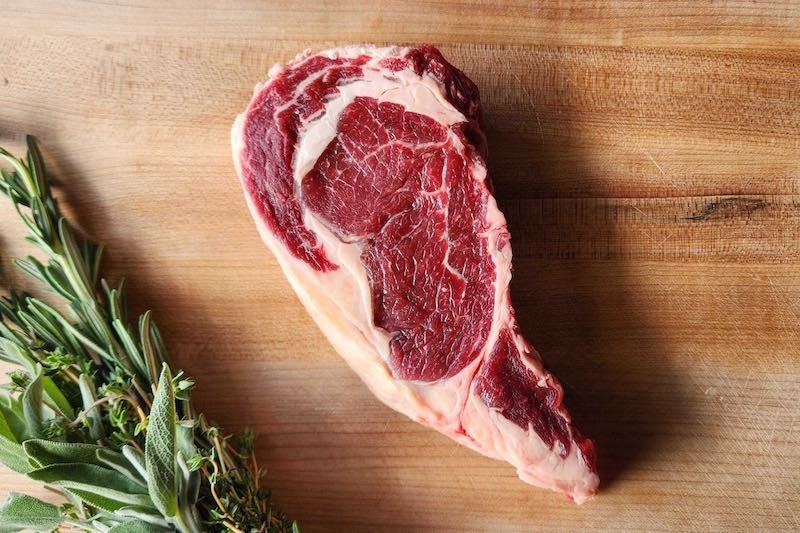 Ribeye Steak (Lip-on) | Boneless | Grass Fed Beef 🐂 | Pastizal Raised 🌿 | Rustic Cut 🪓