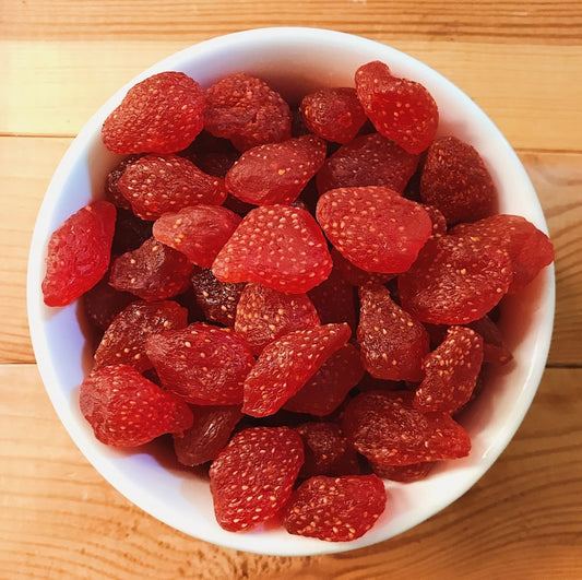 Natural, Healthy and Nutritious Snacks: Dried Strawberries,  No Sugar Added!