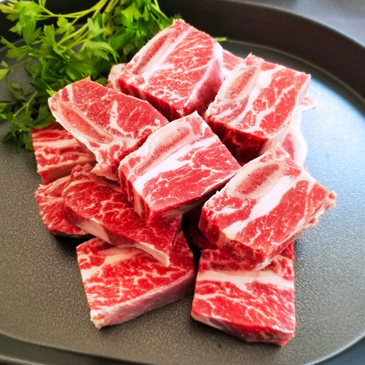 Natural Grass Fed Beef, Rib Cubes (For Stewing / Braising)