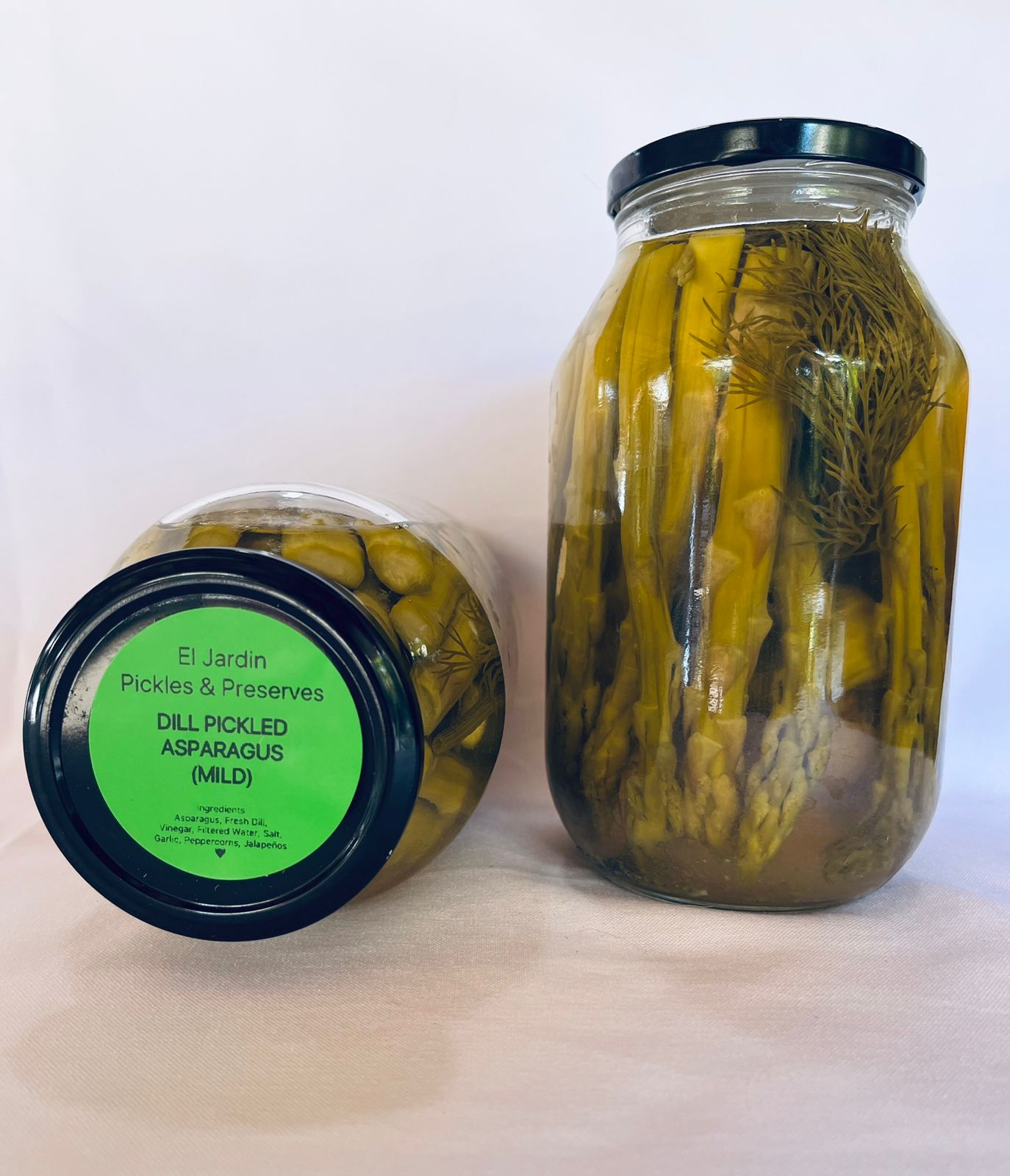 Small-Batch Dill Pickled Asparagus (MILD) – 33 fl oz 🫙✨