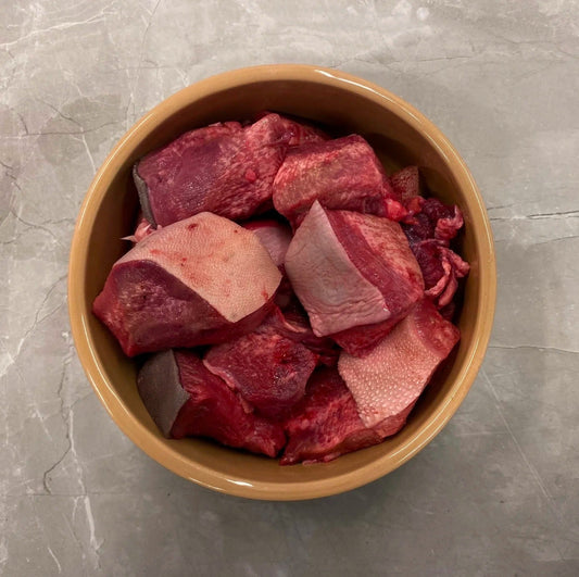Natural Grass Fed Beef; "Ox" Tongue Cubes
