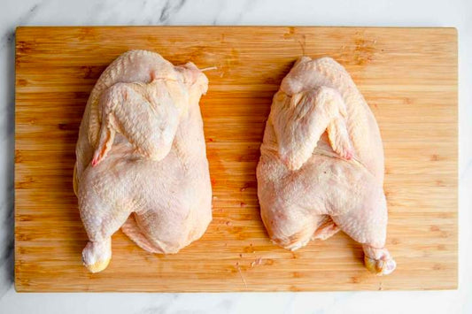 Pastured, Free Range Chicken, Half Chicken, No Feet,  Organs, Priced Per Piece