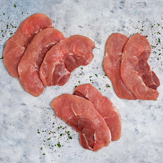 Natural Pastured Pork, Minute Steaks / per KG